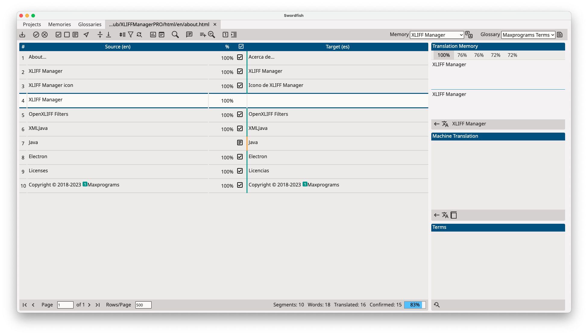 Maxprograms Swordfish Screens