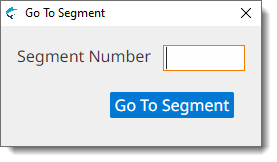 Go To Segment dialog