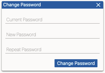 Change Password Dialog