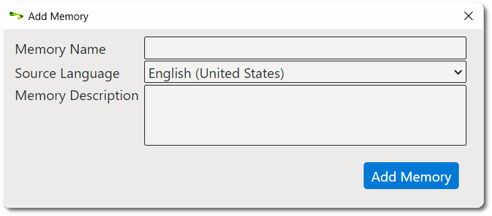 Add Memory dialog