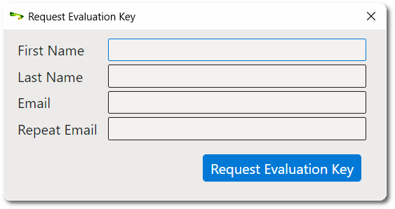 Request Evaluation Key Dialog