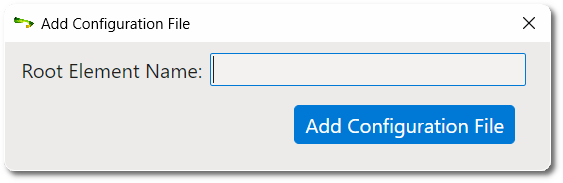 Add Configuration File dialog
