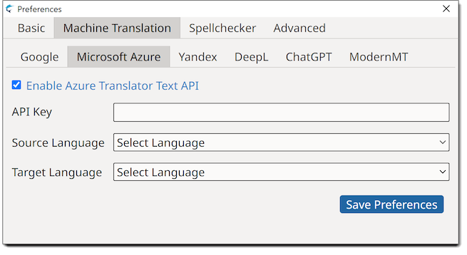 Azure Translator Text API