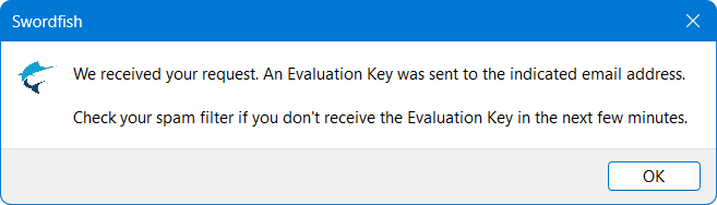 Request Received Dialog