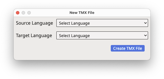 New TMX File Dialog