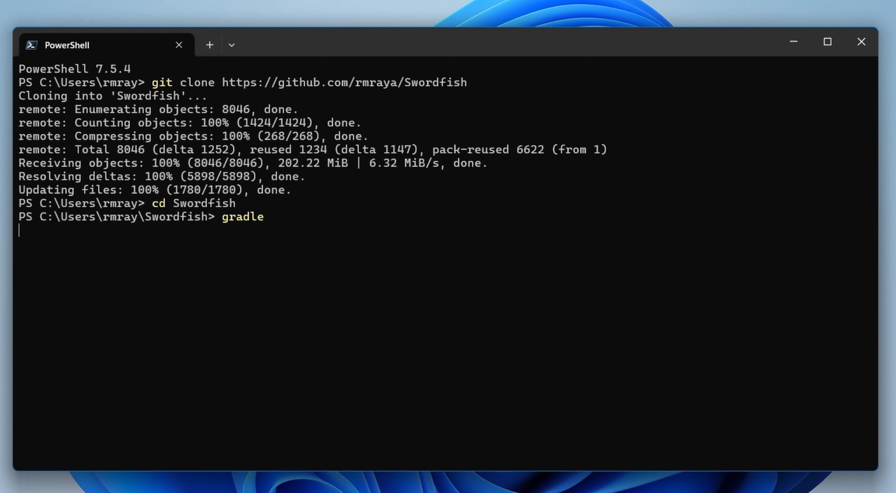 Swordfish Build Video